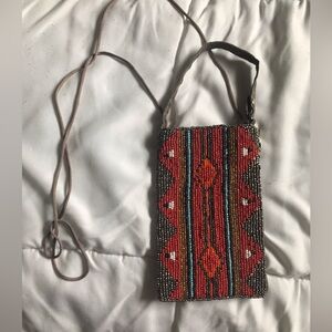 Bamboo Trading Company Small Beaded Clutch Purse